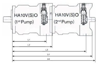 High Speed Rotation Axial Hydraulic Pumps For Excavator 45cc Displacement